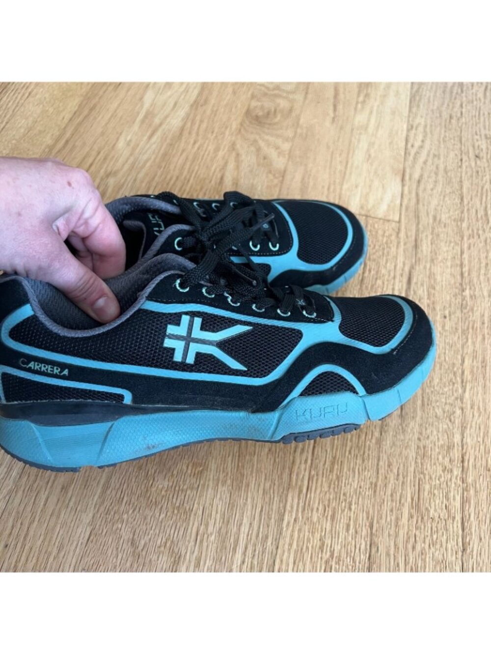 Kuru Carrera Women's Comfort Walking Athletic Shoes Black Teal Size 8 - Picture 5 of 10